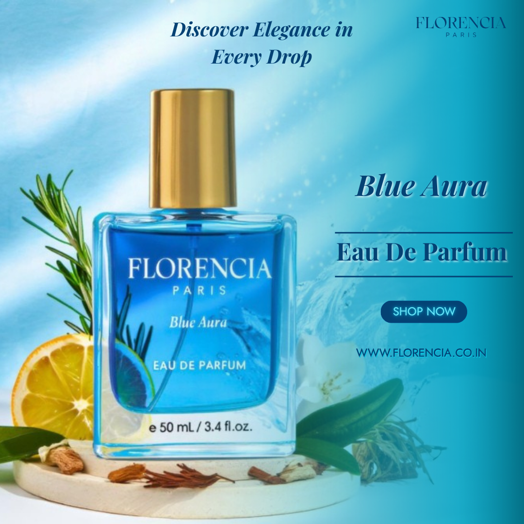 Florencia Blue Aura perfume bottle front