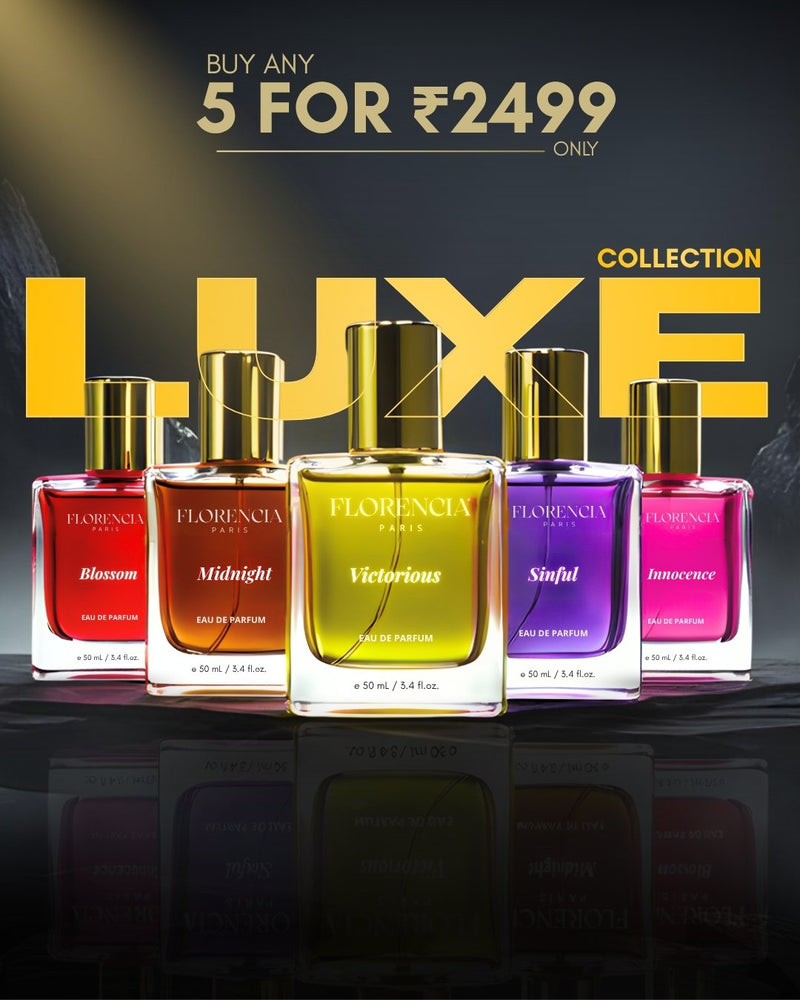 Florencia Luxe Collection: Innocence + Blossom + S perfume gift set — 20ml Eau de Parfum bottles