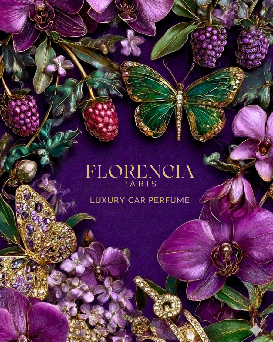 Florencia Sinful – 1 Car Tags + 1 Perfume Bottle (Bold, Seductive & Intense)