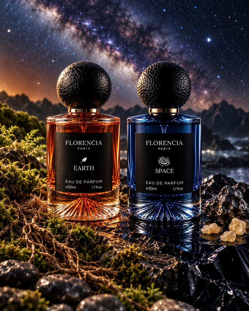 Florencia Cosmic Roots — Earth and Space Eau de Parfum pair