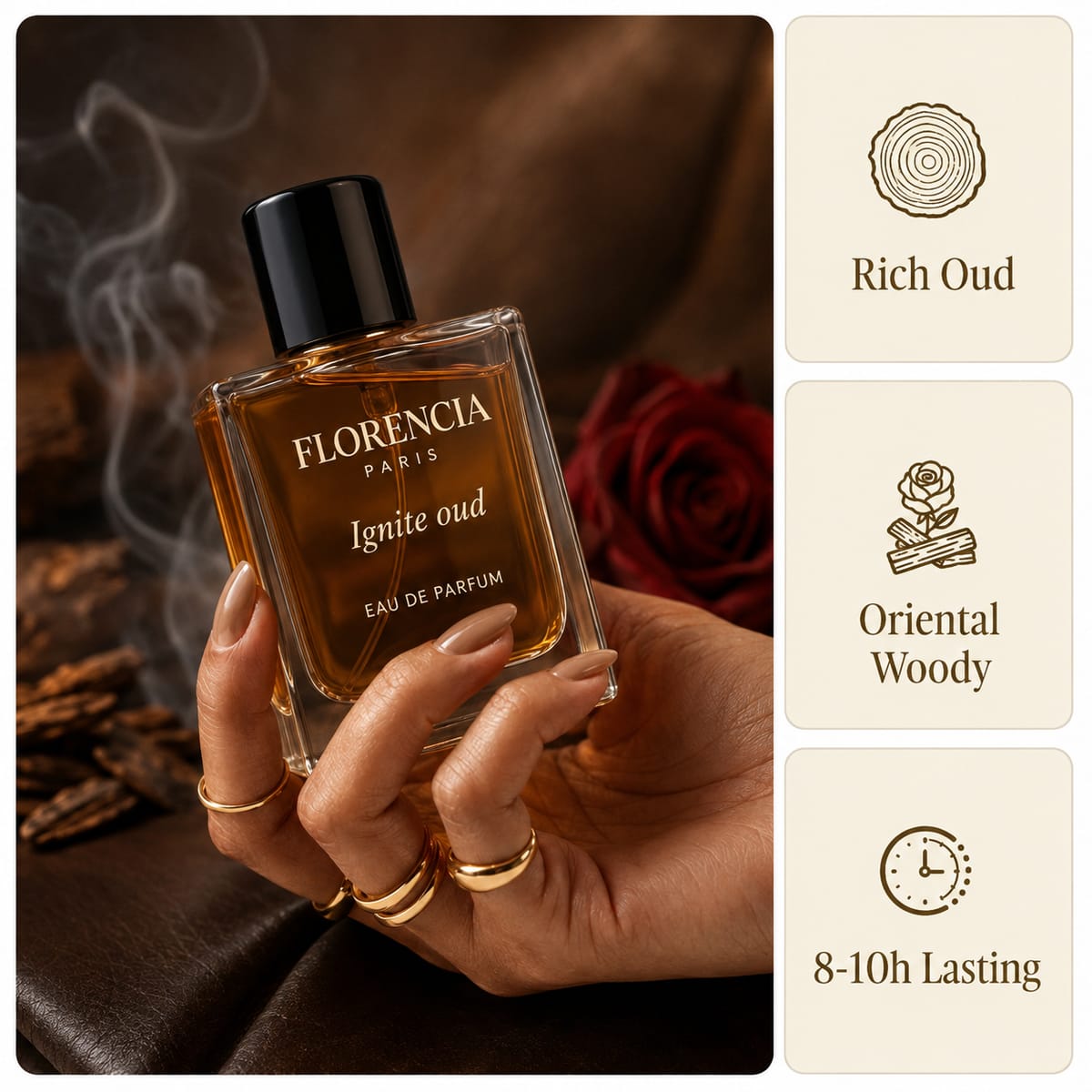 Florencia Ignite Oud — Scent profile at a glance