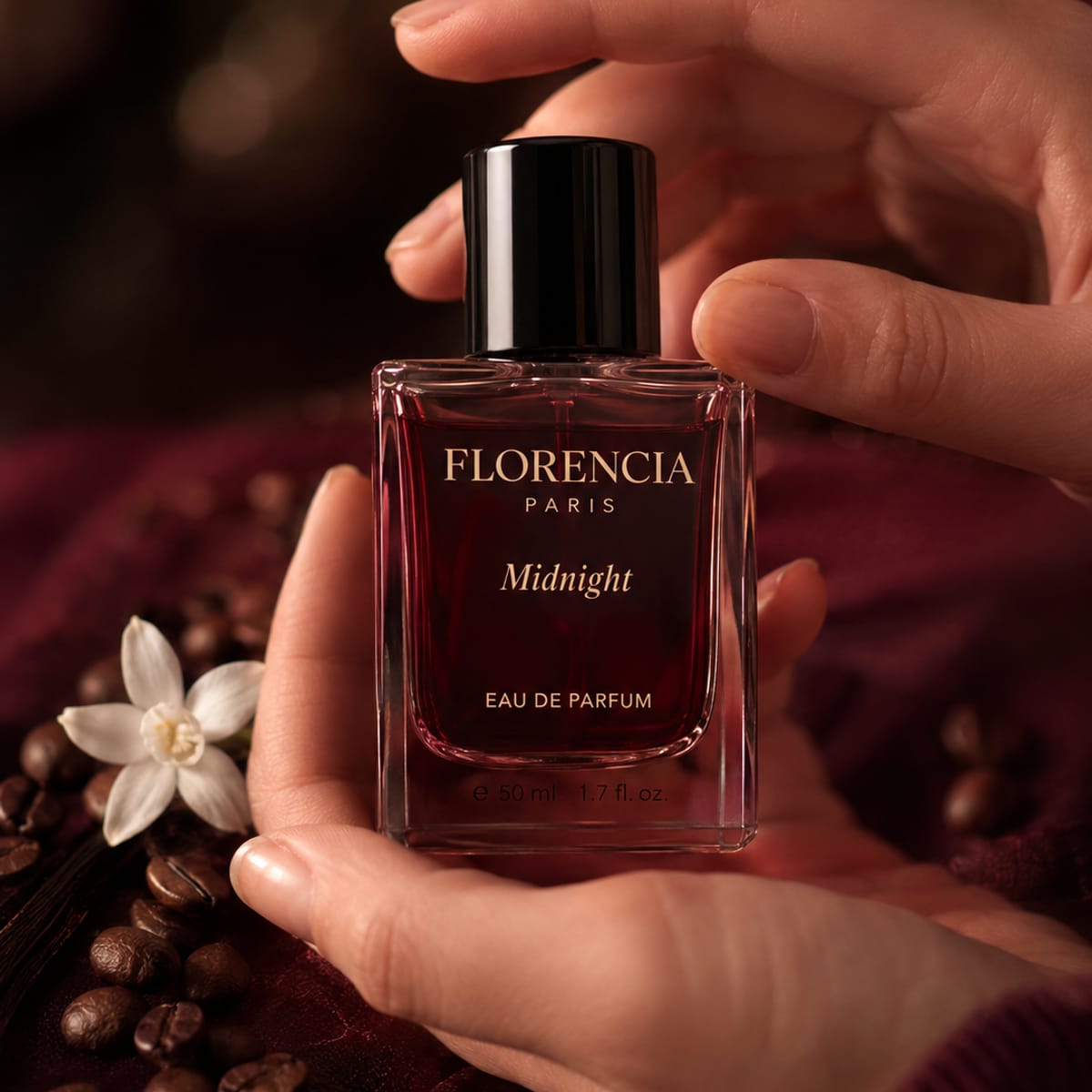 Florencia Midnight — Bottle in hand